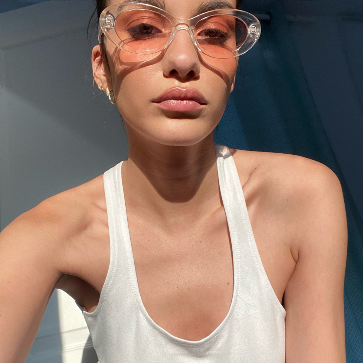 Aure.H Rose Transparent - Lunettes de soleil