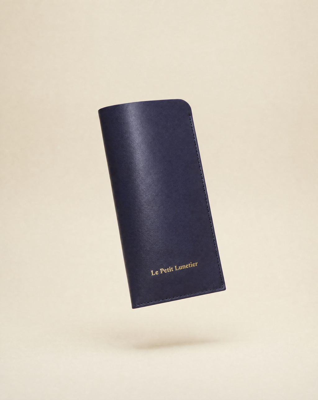 Pochette en cuir bleue