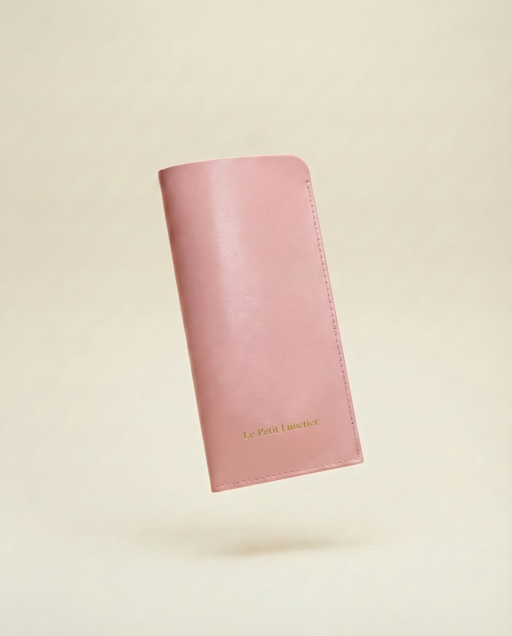 Pochette rose en cuir