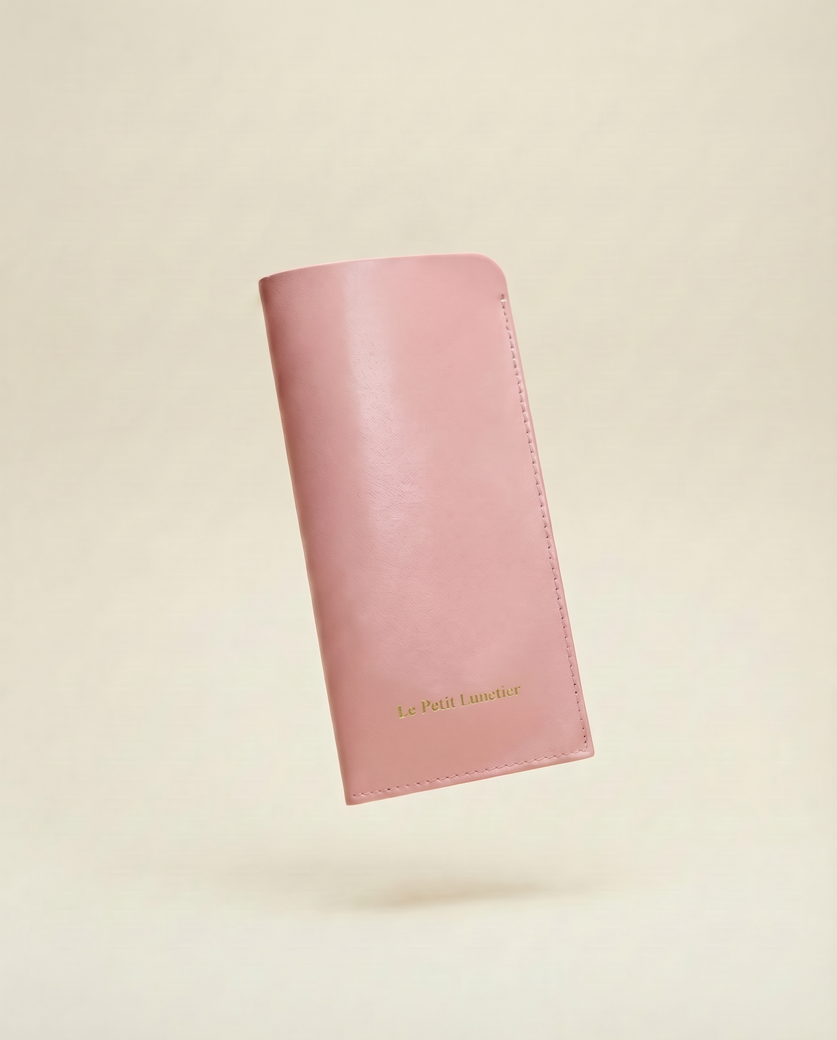 Pochette rose en cuir